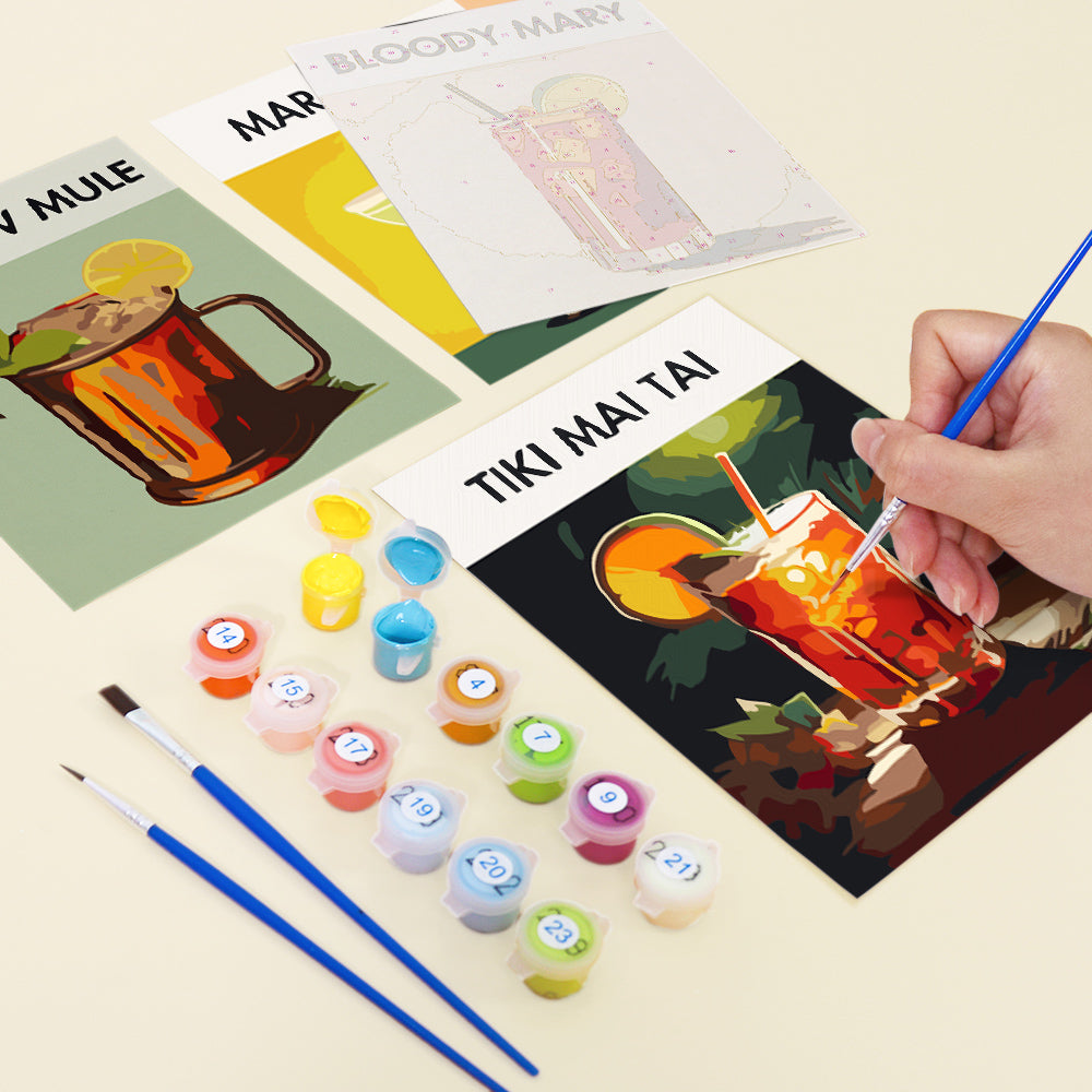 Cóctel III – Pintar por números