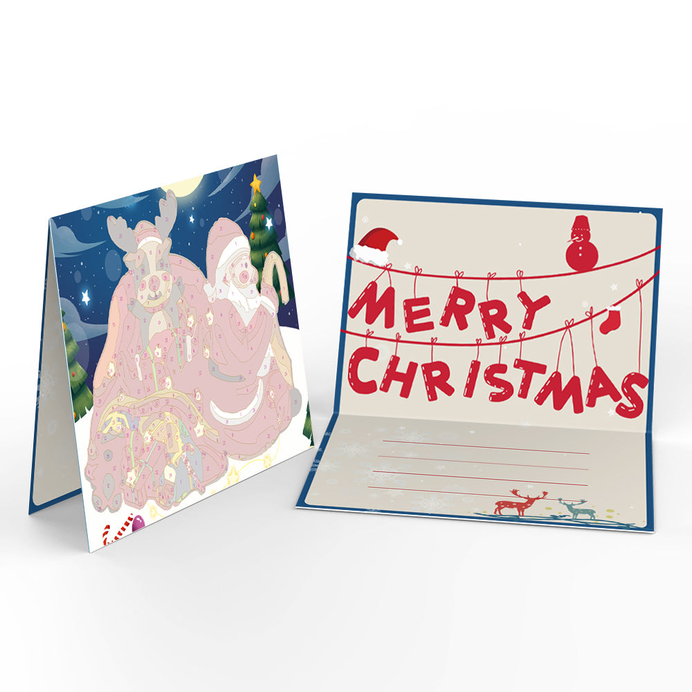 Tarjeta De Navidad Iv - Pintar por Números