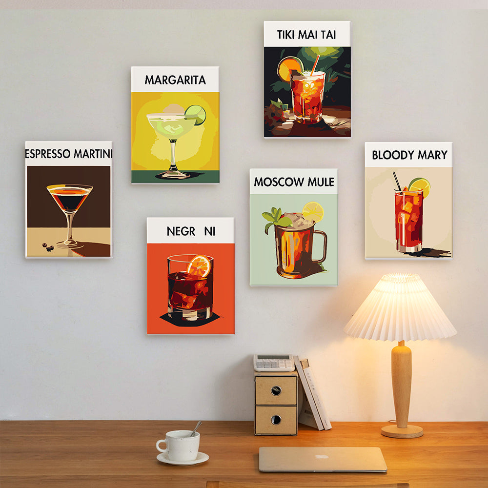 Cóctel III – Pintar por números