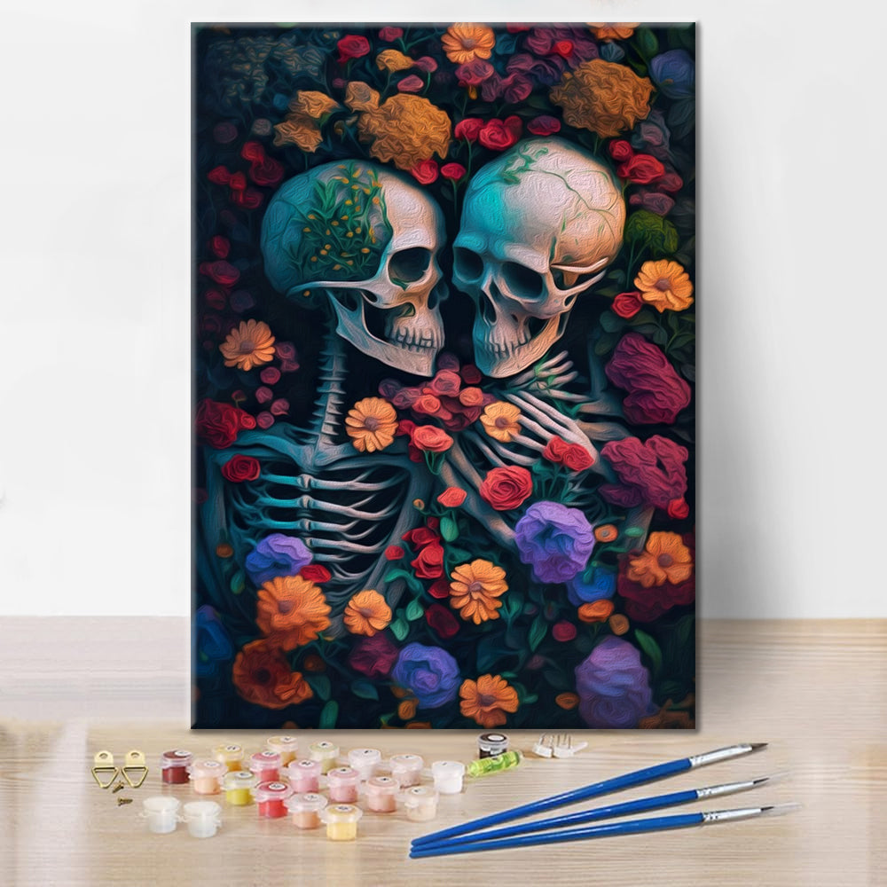 Esqueleto del Mar de Flores - Pintar por Números