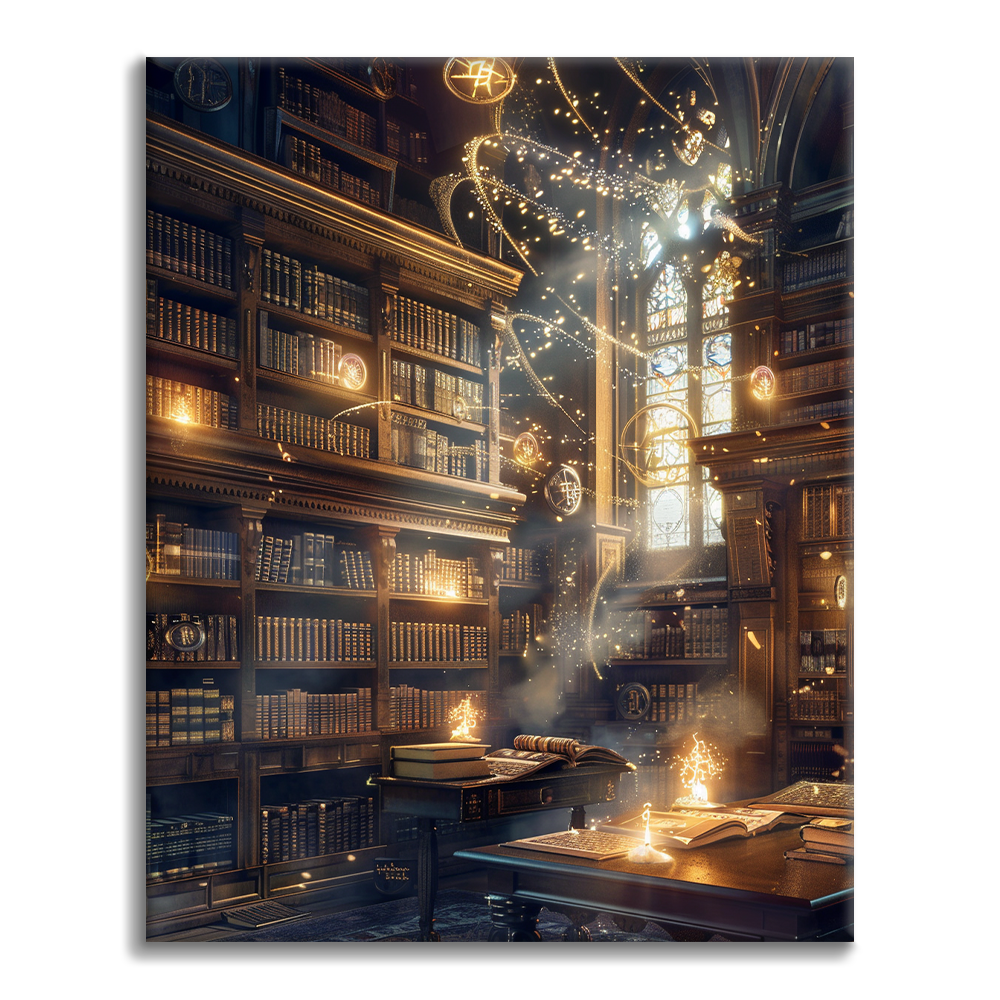 Biblioteca Mágica - Pintar por Números