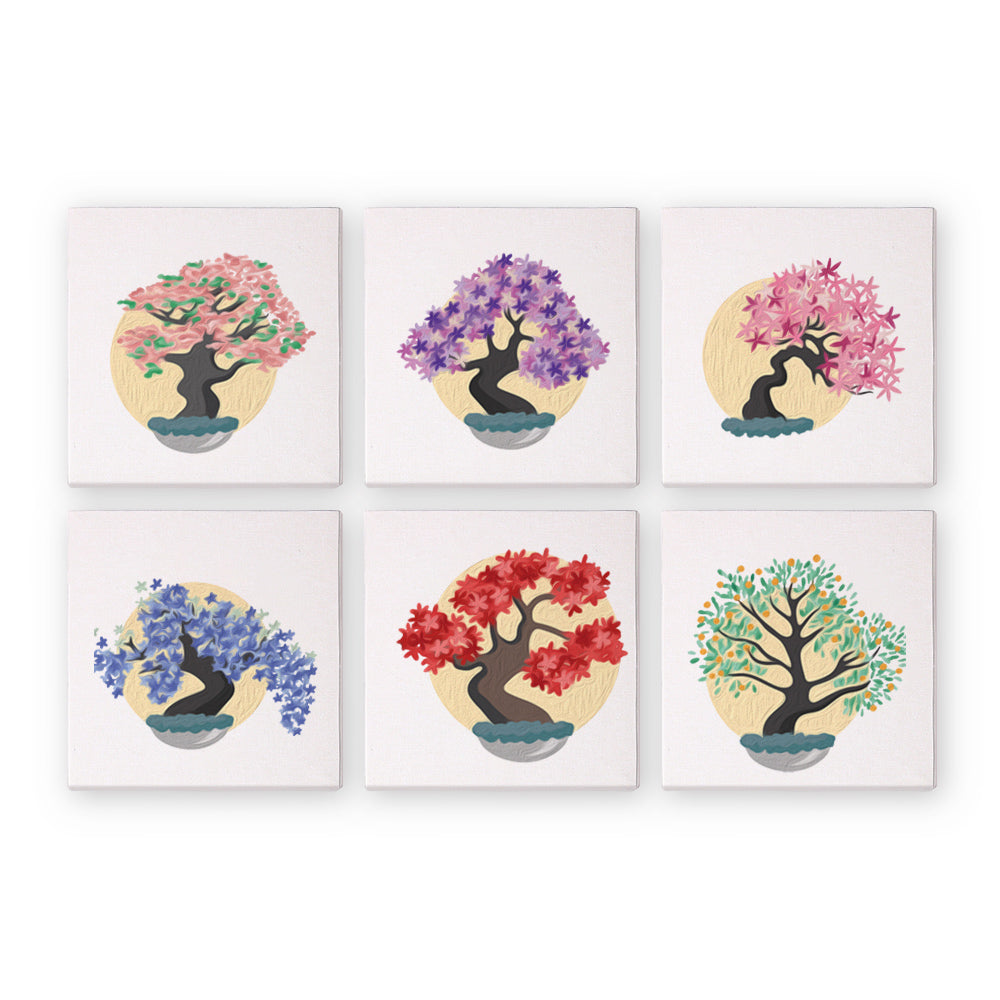Árbol de Flores - Pintar por Números