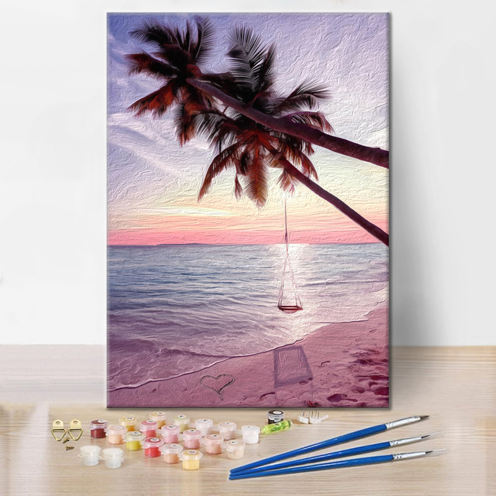 Playa De Palmeras - Pintar por Números