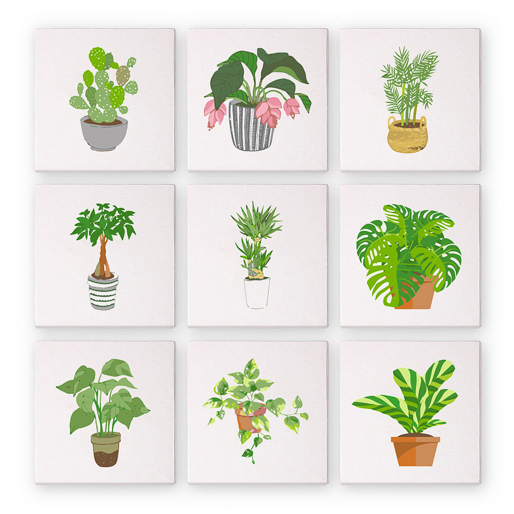 Plantas Verdes - Pintar por Números