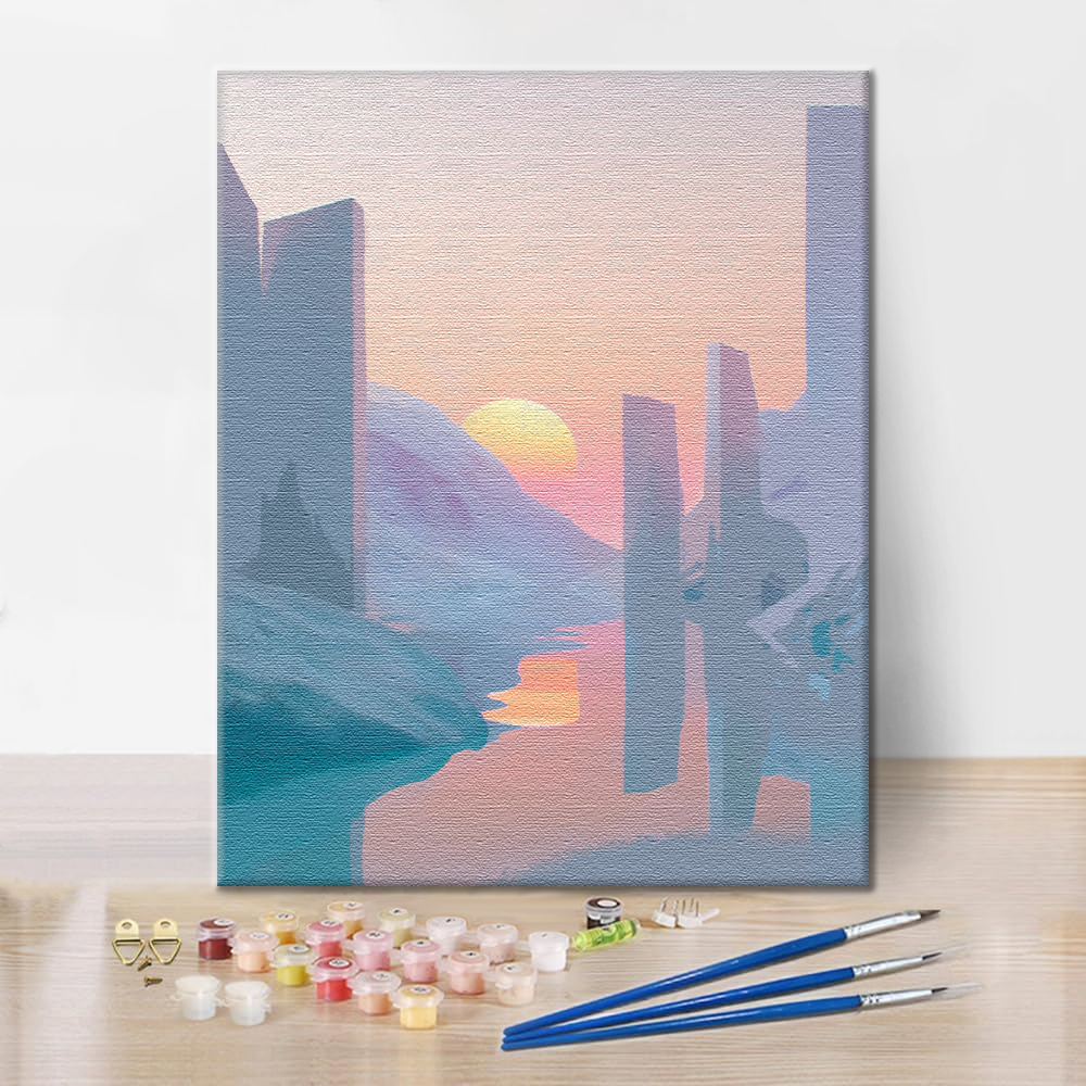 Amanecer Etéreo - Pintar por Números