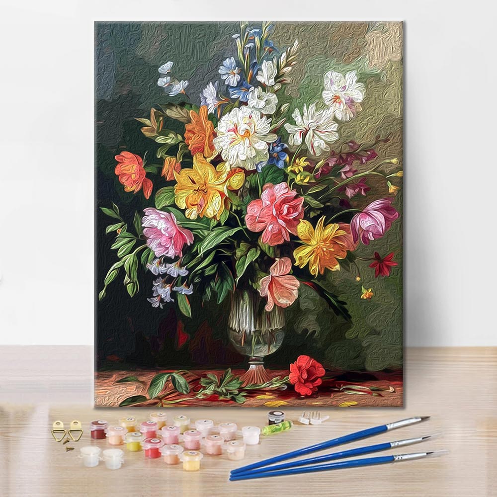 Flor Floreciente - Pintar por Números