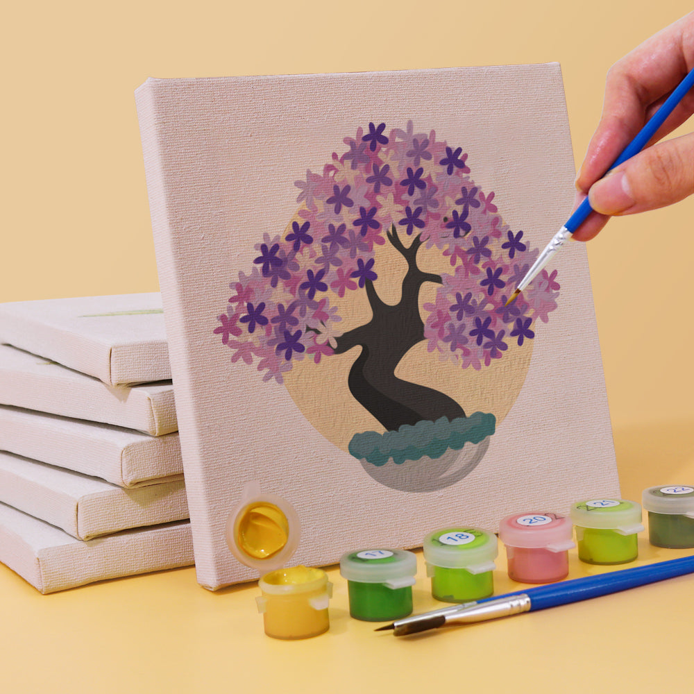 Árbol de Flores - Pintar por Números