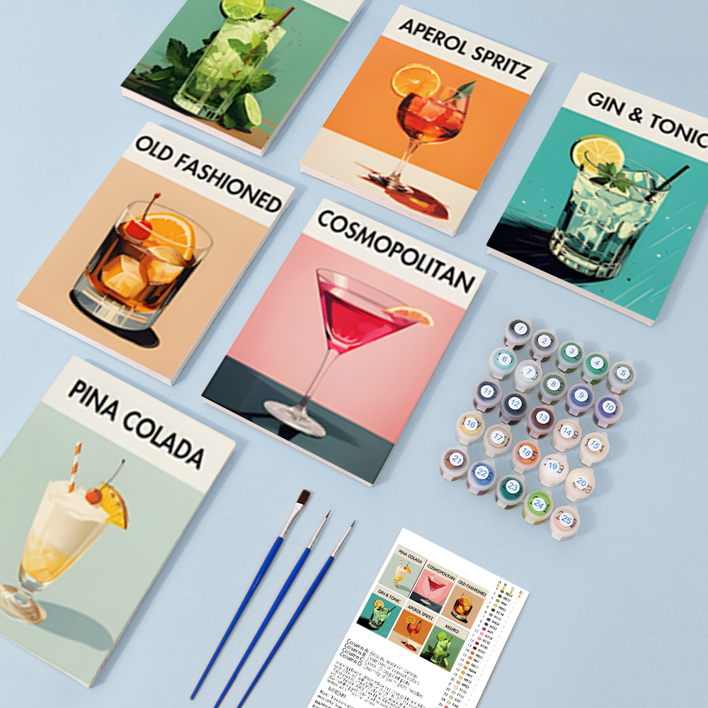 Cóctel I – Pintar por números