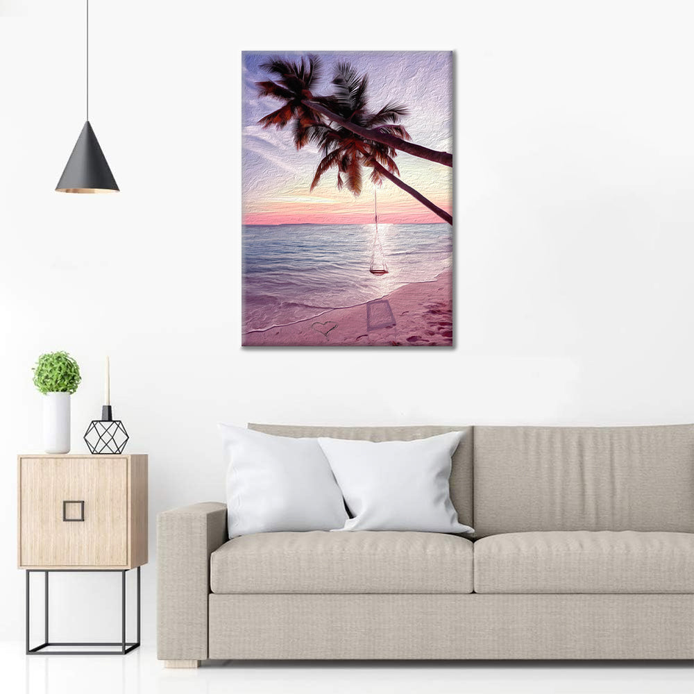 Playa De Palmeras - Pintar por Números