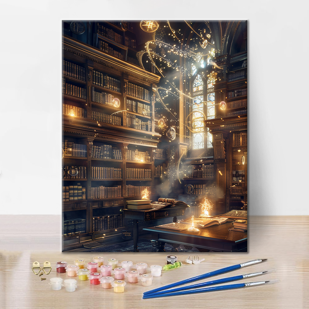Biblioteca Mágica - Pintar por Números