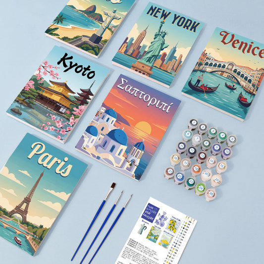 Edificios famosos - Pintar por números