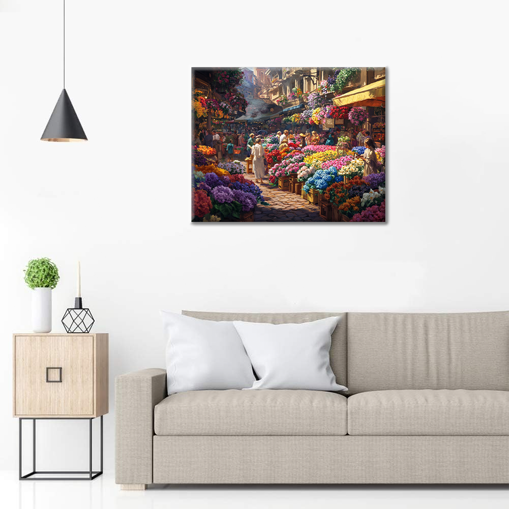 Mercado De Flores - Pintar por Números