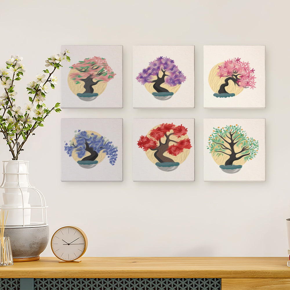 Árbol de Flores - Pintar por Números