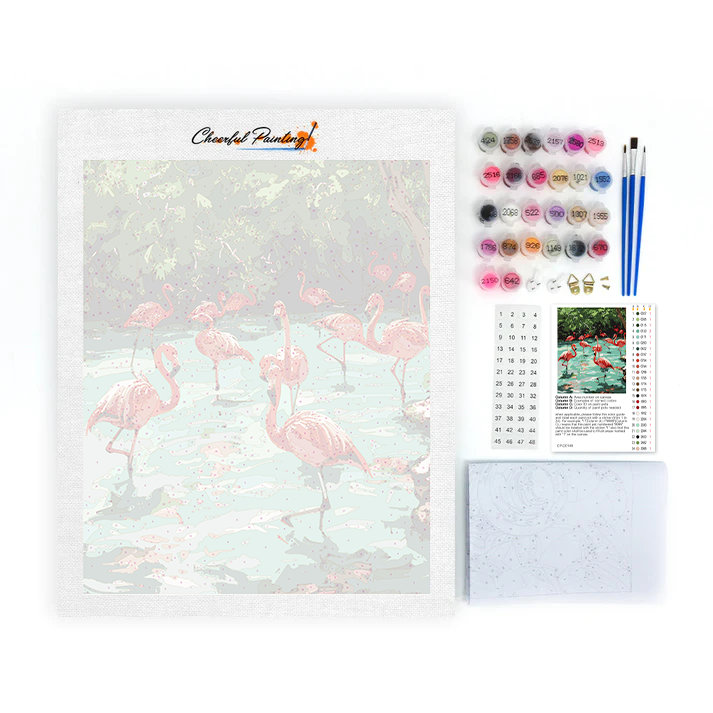 Flamencos - Pintar por Números