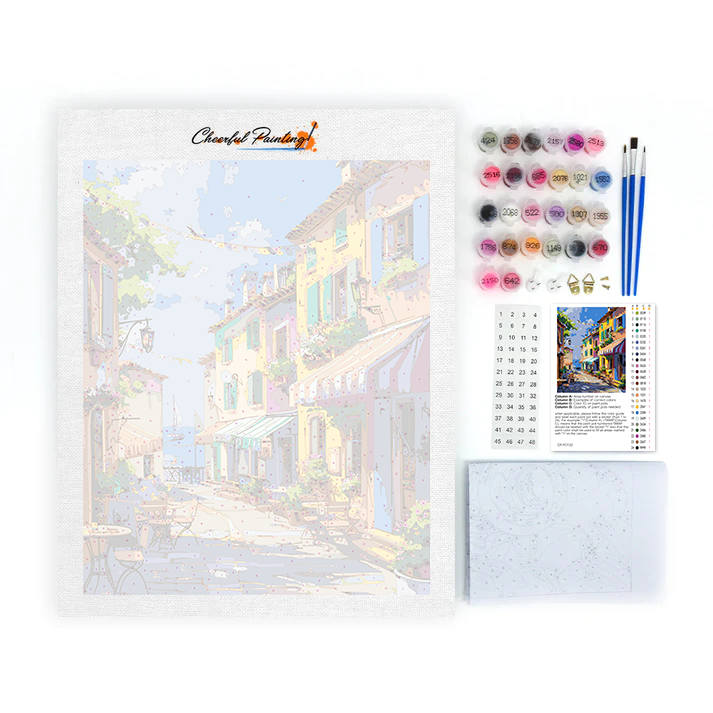 Ciudad Mediterránea - Pintar por Números
