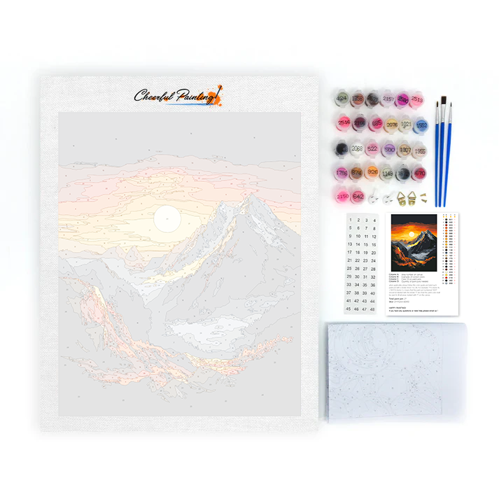 En La Cima De Las Nubes Y La Niebla - Pintar por Números