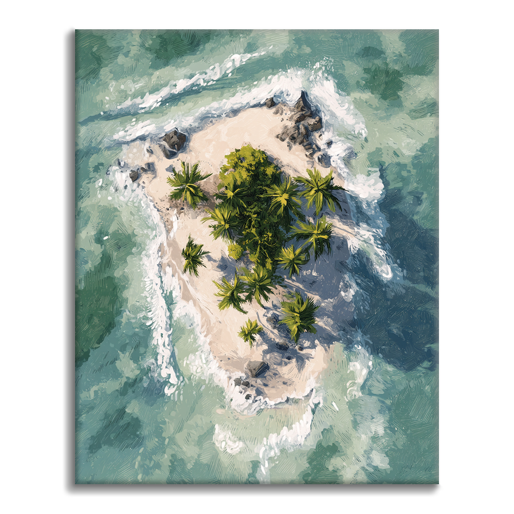 Isla Tropical - Pintar por números