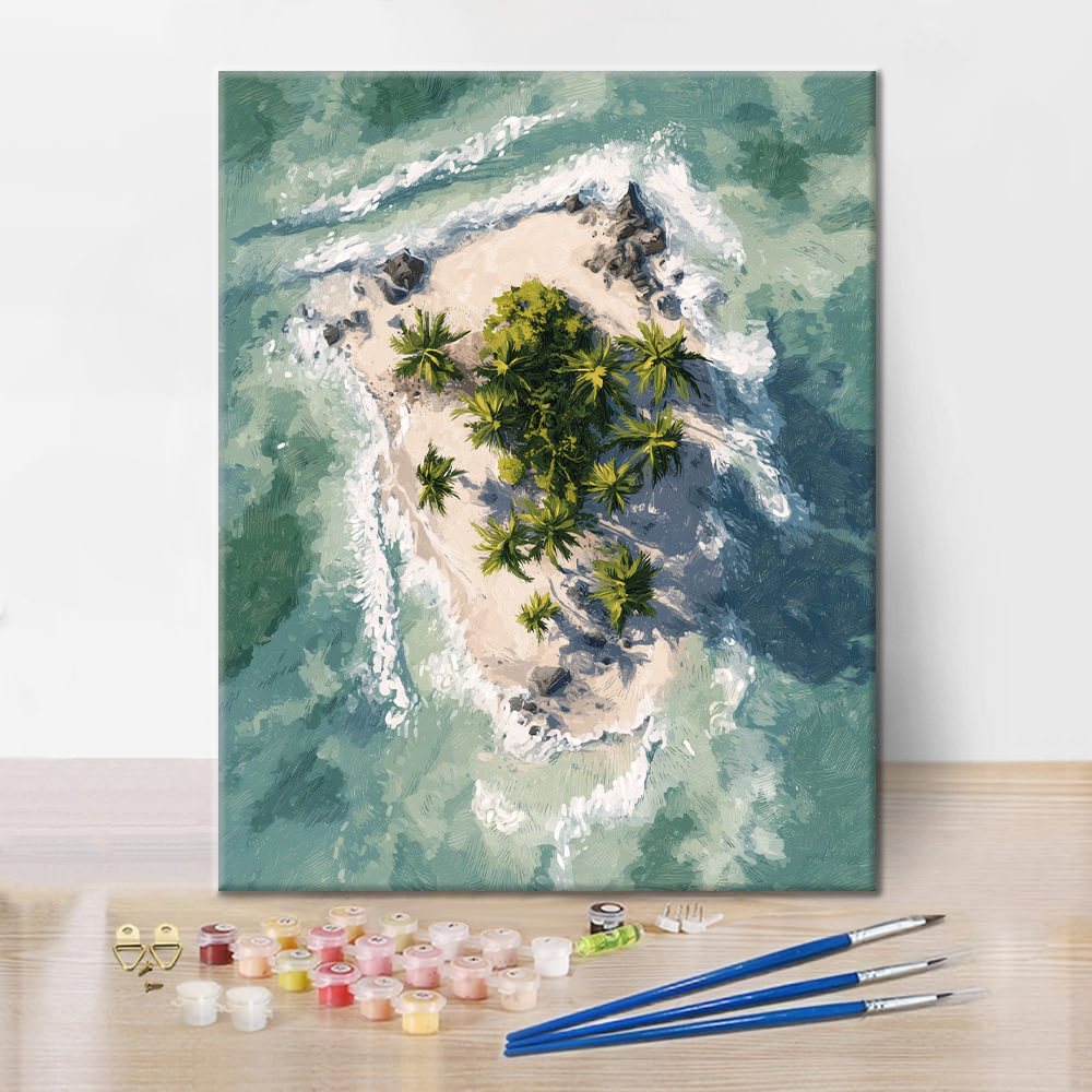 Isla Tropical - Pintar por números