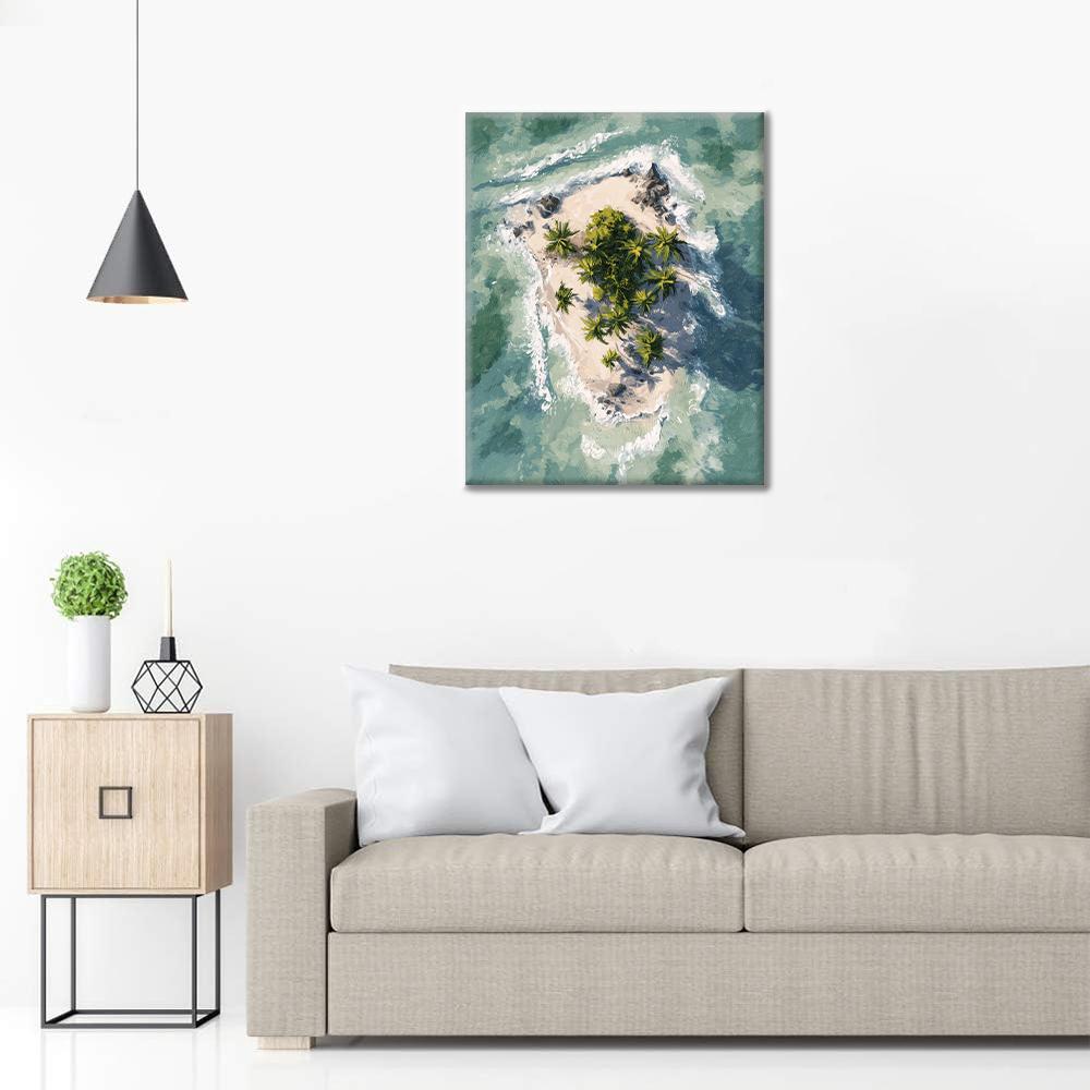 Isla Tropical - Pintar por números