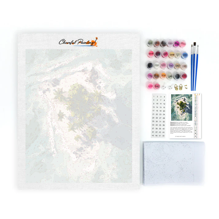 Isla Tropical - Pintar por números