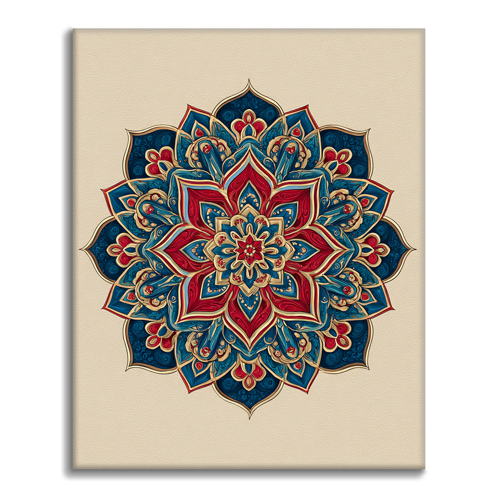 Mandalas gemelas - Pintar por números