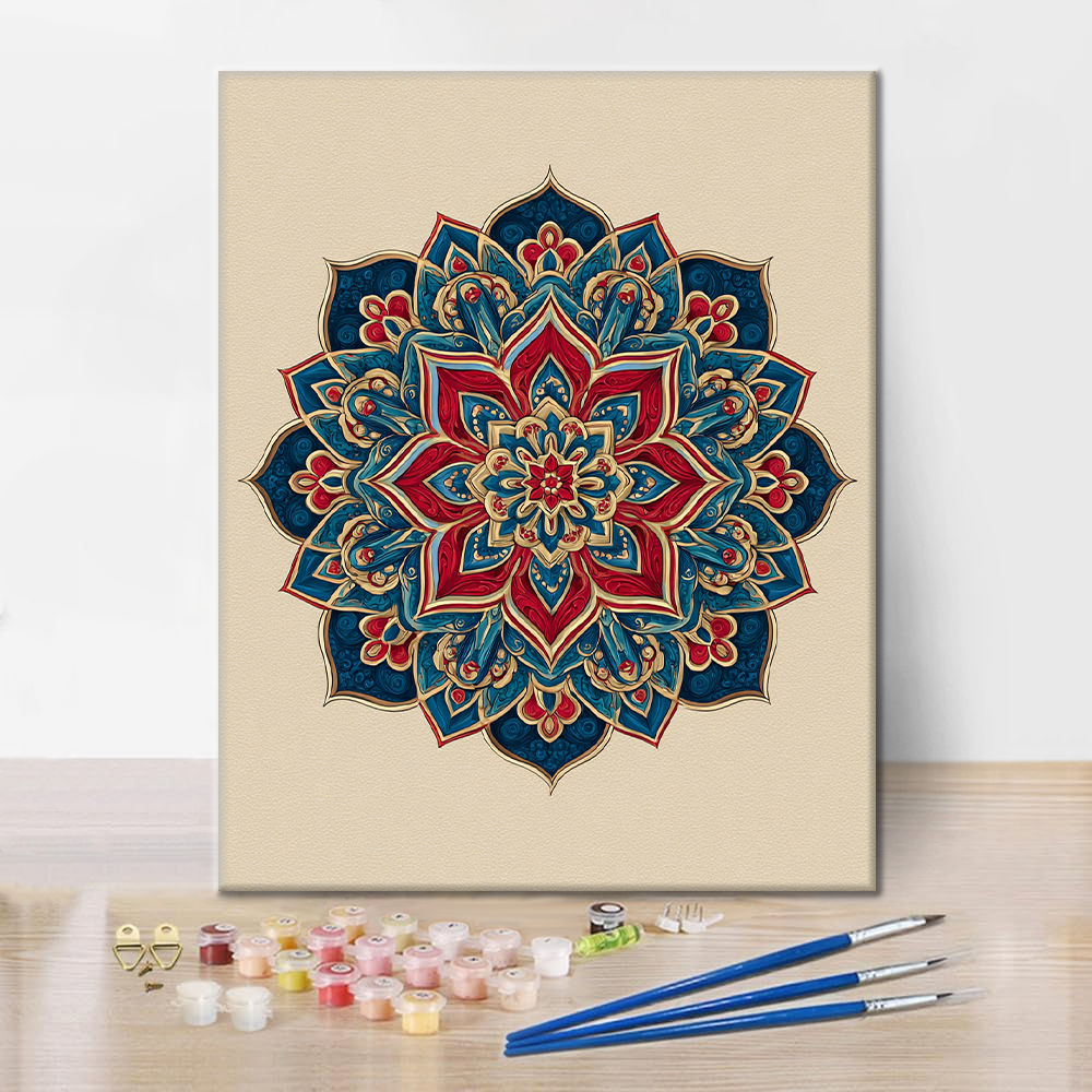 Mandalas gemelas - Pintar por números