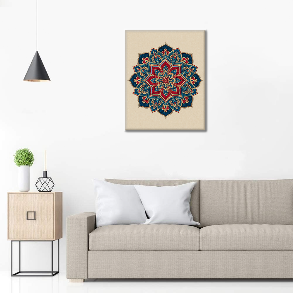 Mandalas gemelas - Pintar por números