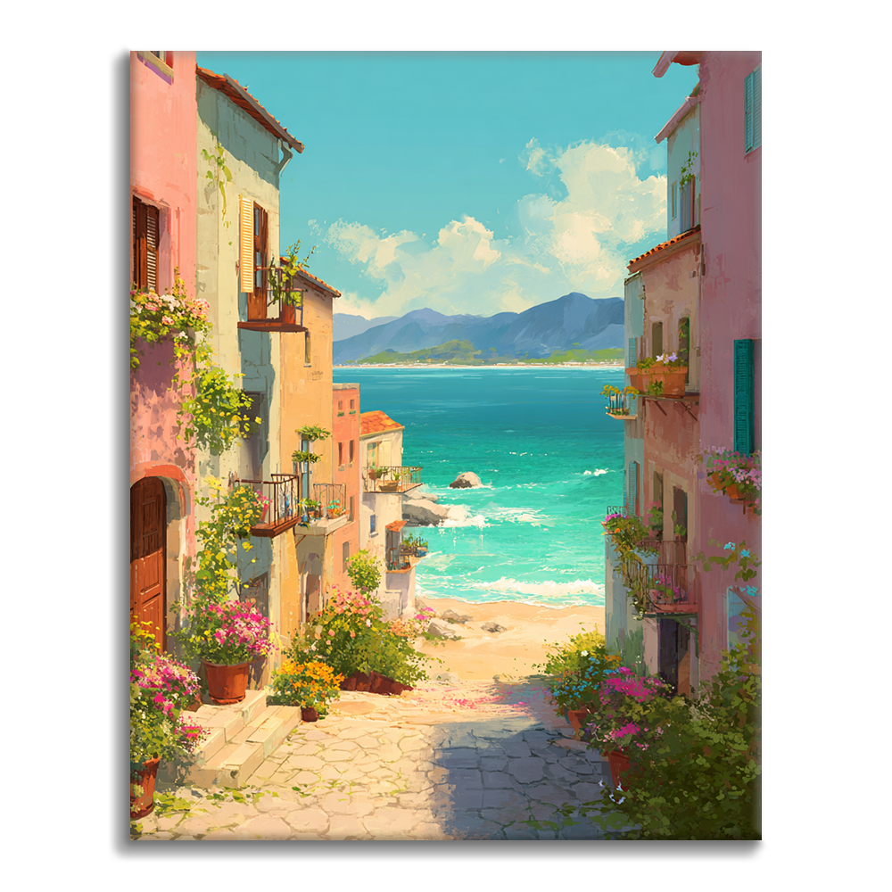 Serenidad costera - Pintar por números