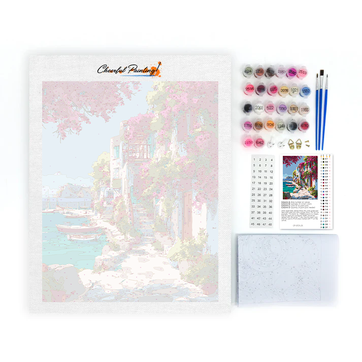 Horizonte rosa - Pintar por números