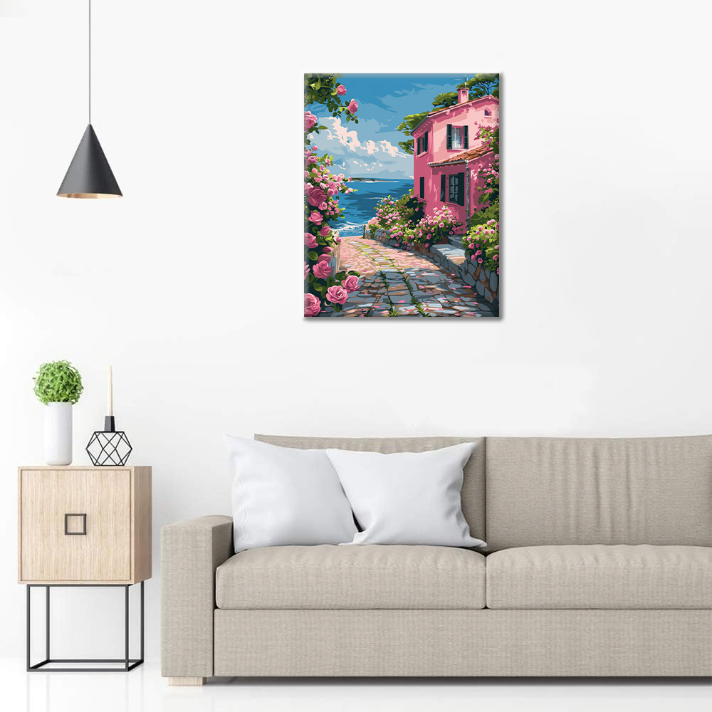 Camino de rosas - Pintar por números