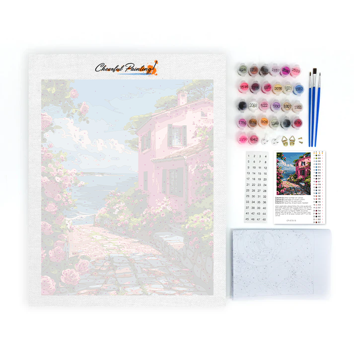 Camino de rosas - Pintar por números