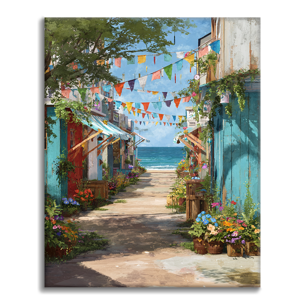 Banderas de verano - Pintar por números