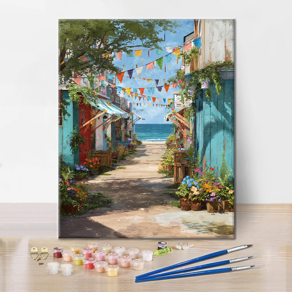 Banderas de verano - Pintar por números