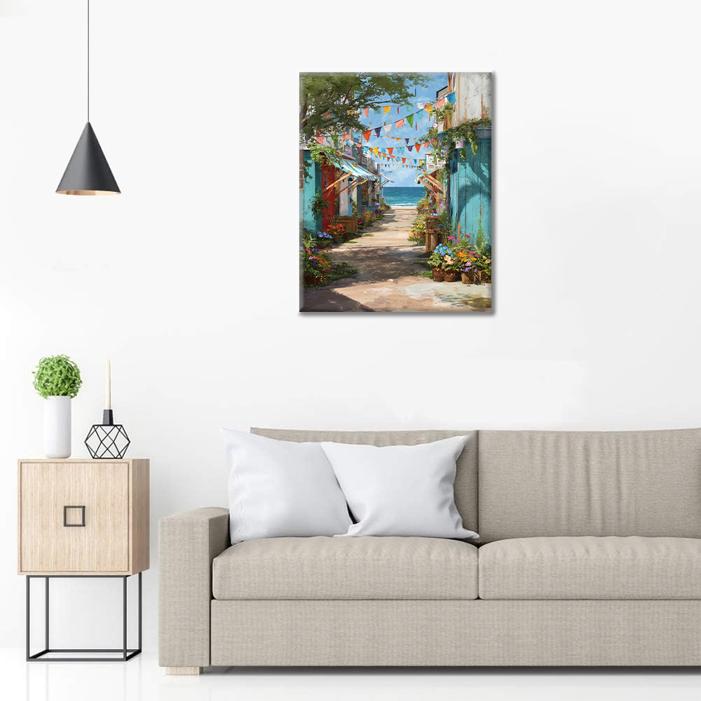Banderas de verano - Pintar por números