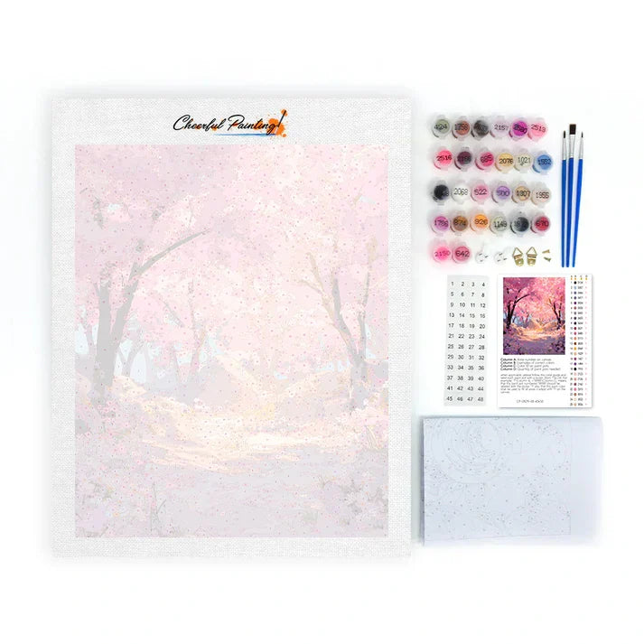 Sakura encantada - Pintar por números