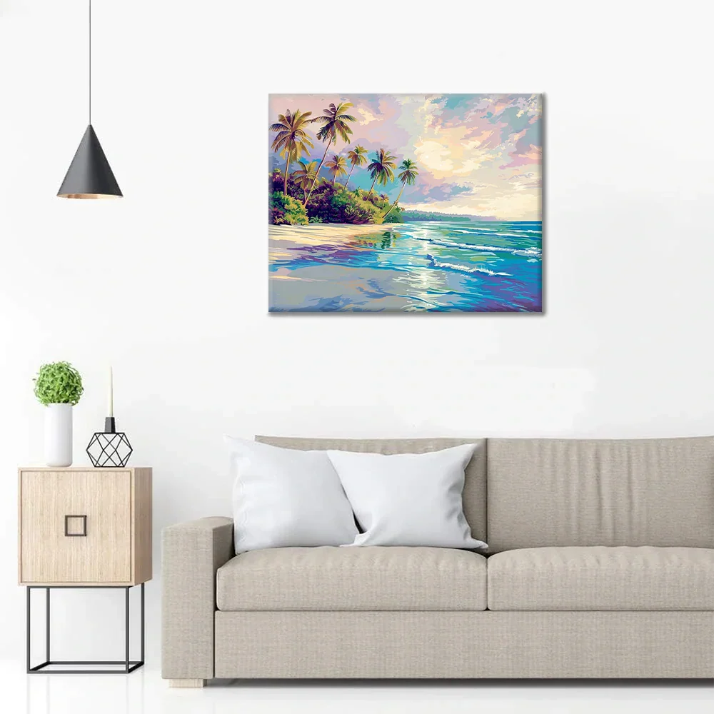 Playa Tropical - Pintar por números