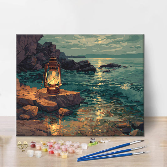 Farol costero - Pintar por números