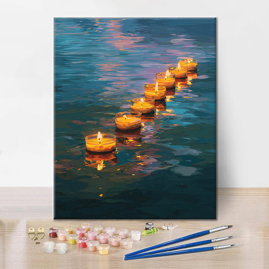 Velas flotantes - Pintar por números
