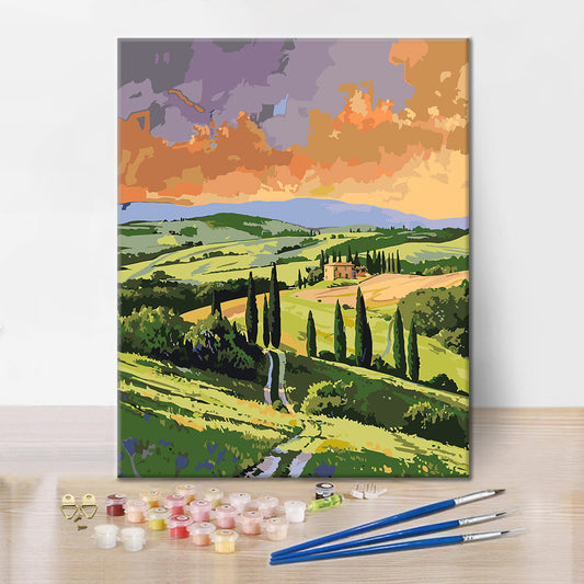 Ciprés toscano - Pintura por números