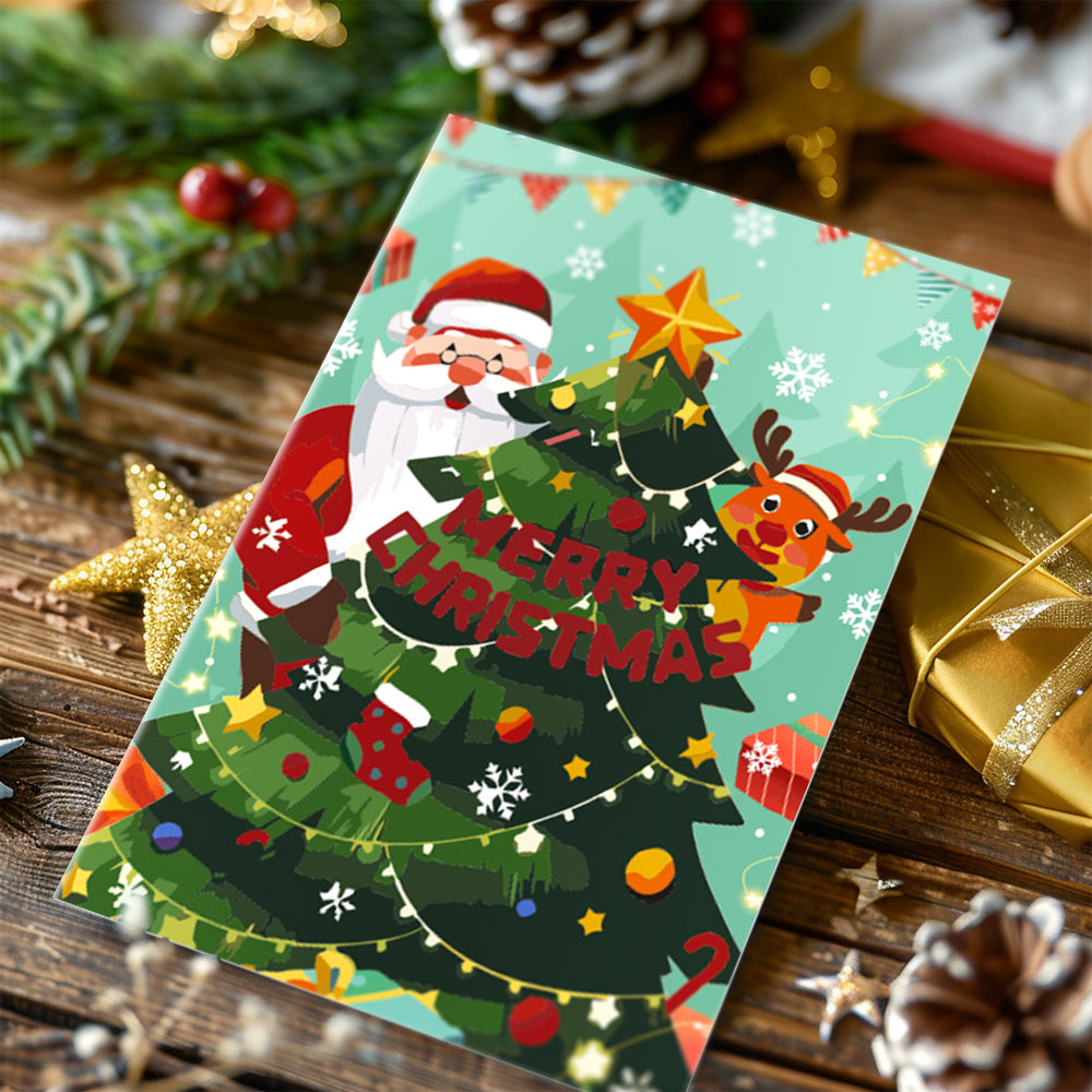 Tarjeta De Navidad Ii - Pintar por Números