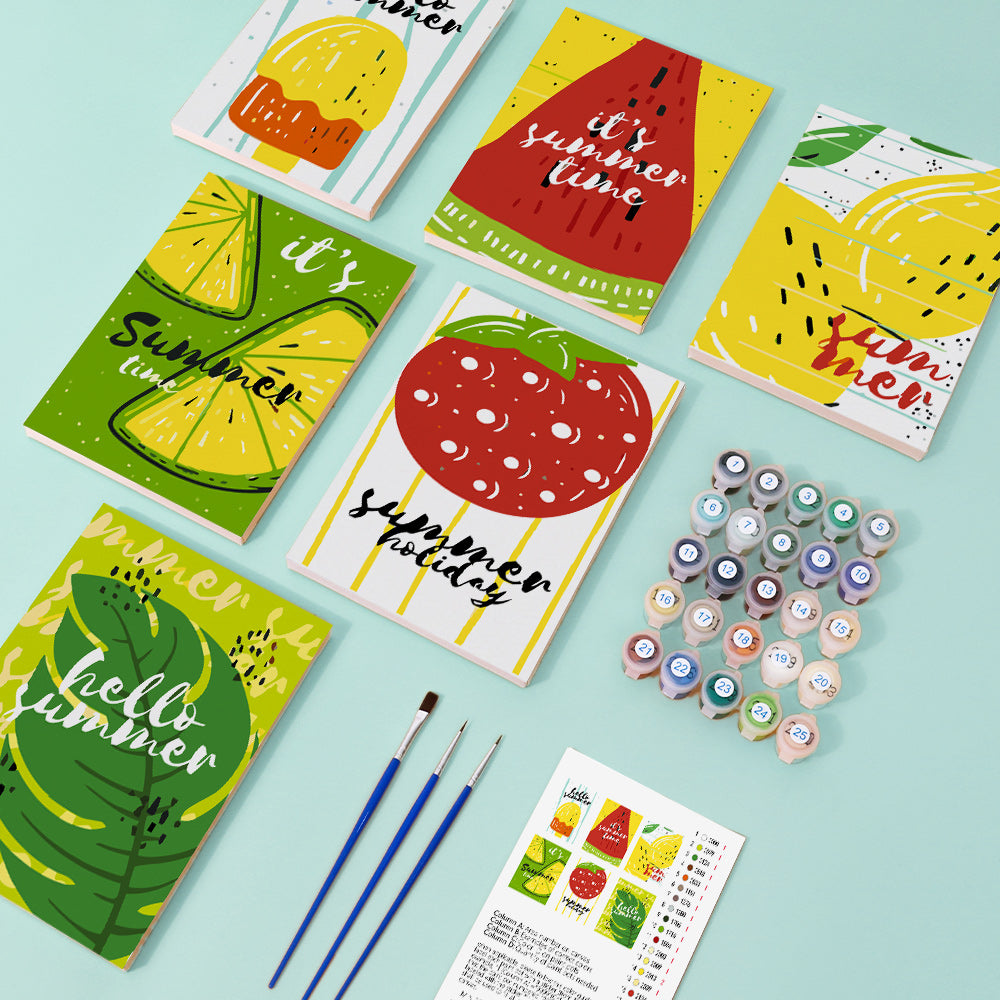 Fruta de Verano – Pintar por números