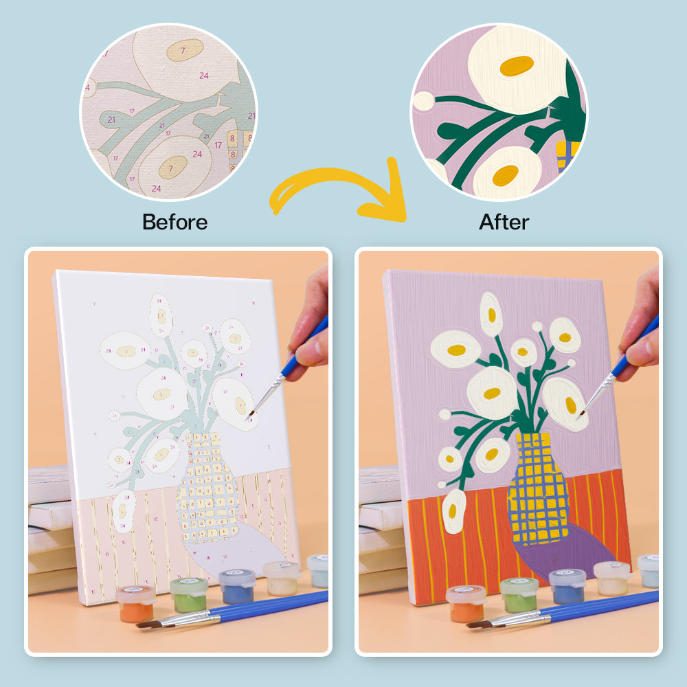 Sinfonía Floral – Pintar por números
