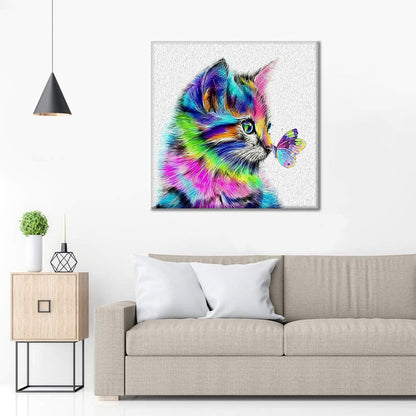 Gatos Y Mariposas - Pintar por Números
