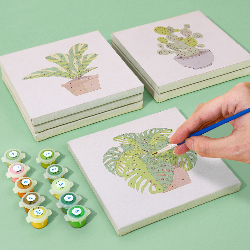 Plantas Verdes - Pintar por Números