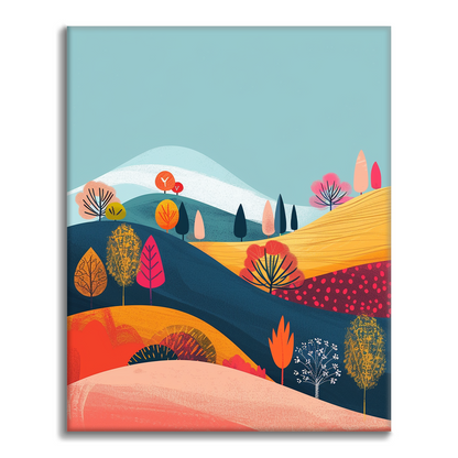 El Abrazo Armonioso Del Otoño - Pintar por Números