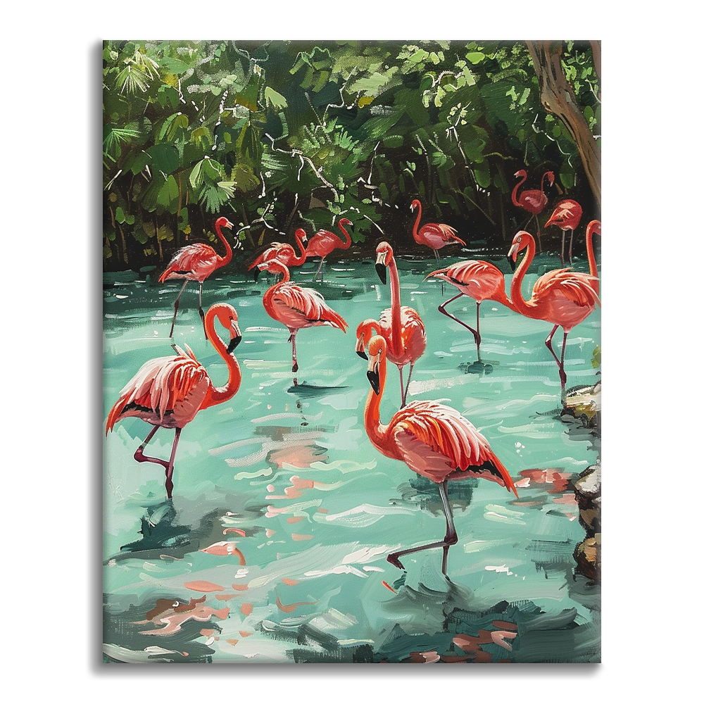 Flamencos - Pintar por Números