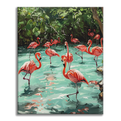 Flamencos - Pintar por Números