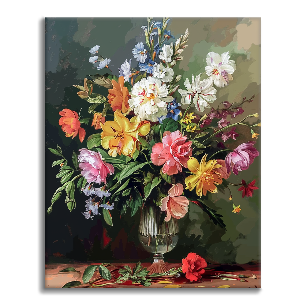 Flor Floreciente - Pintar por Números