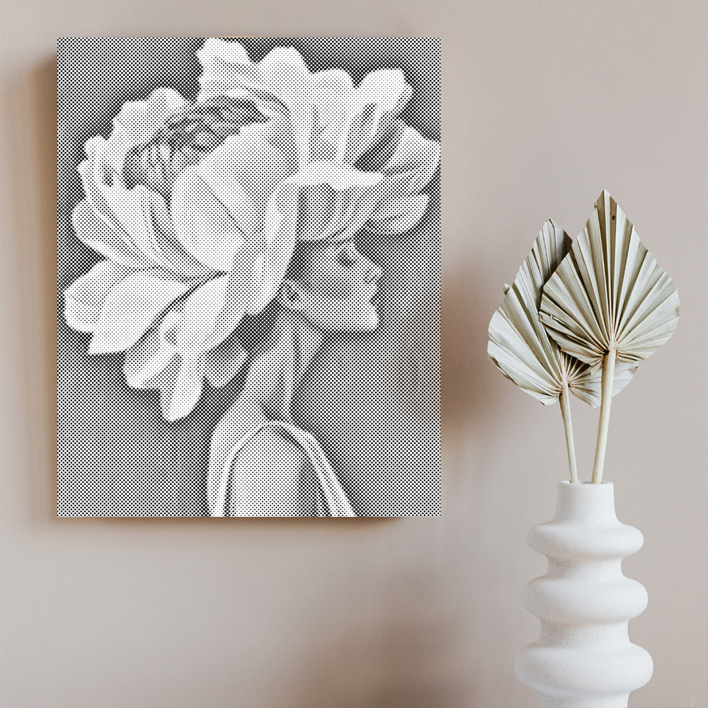 Flower & Woman - Pintura por puntos