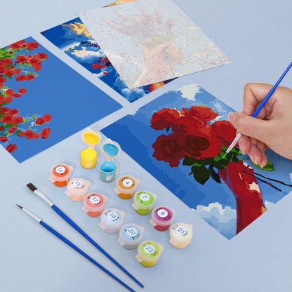 Cielo en Flor – Pintar por números